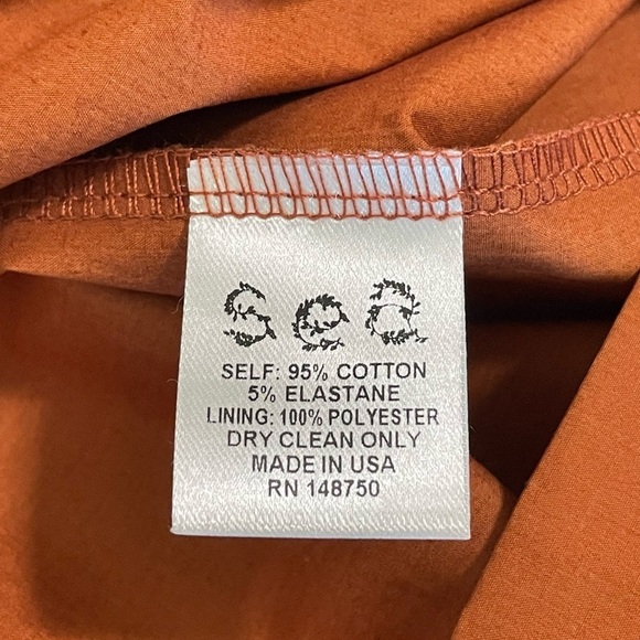 Sea New York Leia Ruffle Peplum Waist Wide Leg Crop Jumpsuit Rust 10 - Picture 14 of 15